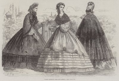 Moda de París para septiembre de Frederic Theodore Lix